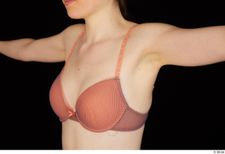 Violet breast chest orange bra underwear upper body 0002.jpg